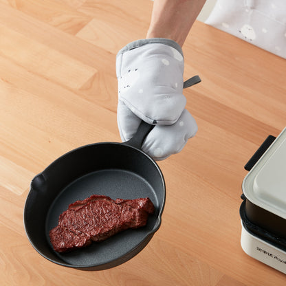 【家居】圍裙/廚房手套 小肥啾 灰色