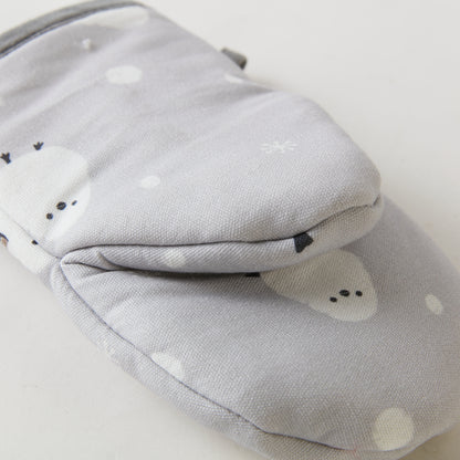 【家居】圍裙/廚房手套 小肥啾 灰色