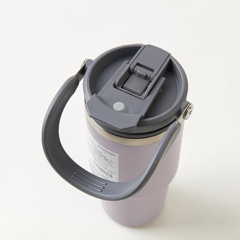 【家居】手提車載雙飲口杯 白色