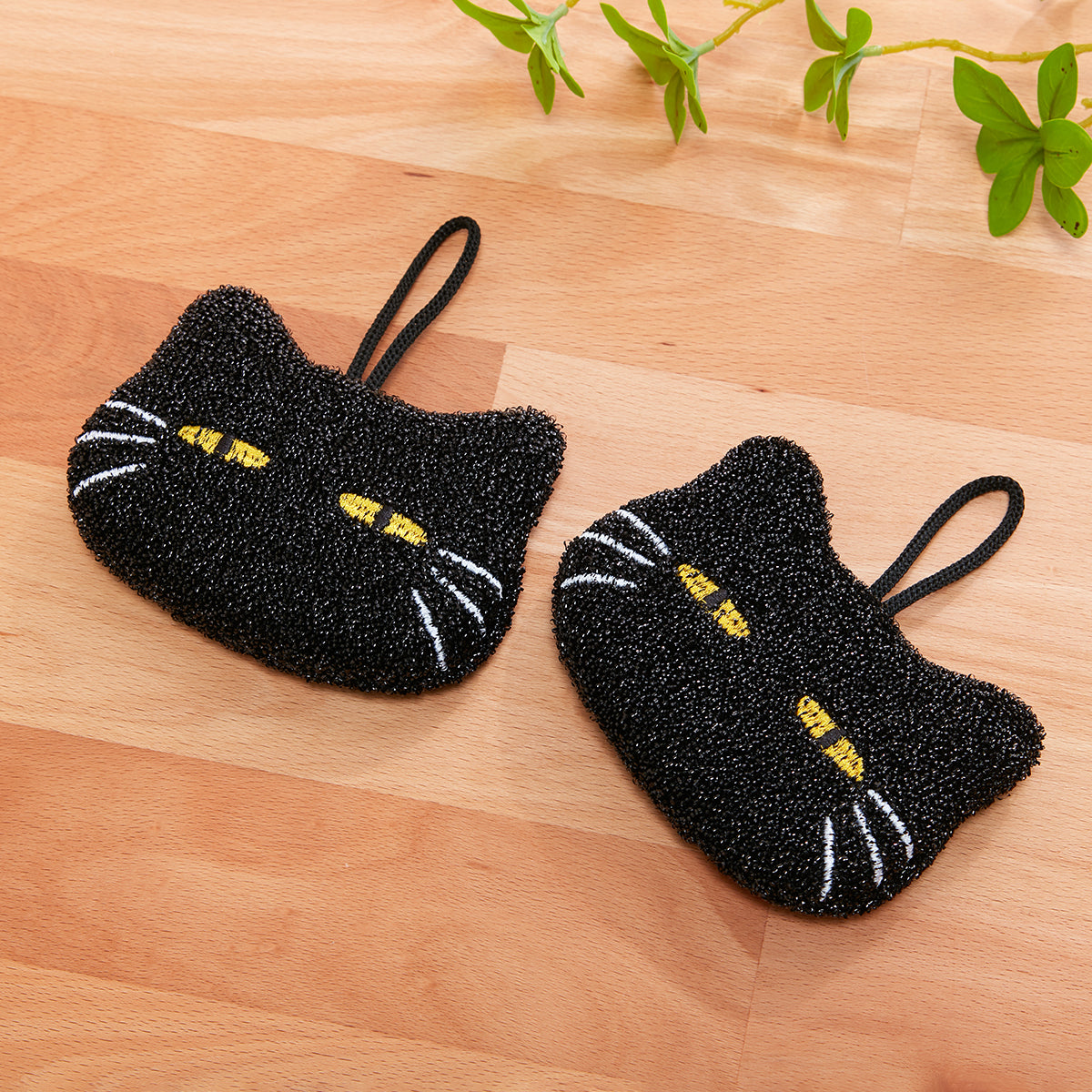 【家居】小肥啾/黑貓海綿 2件套