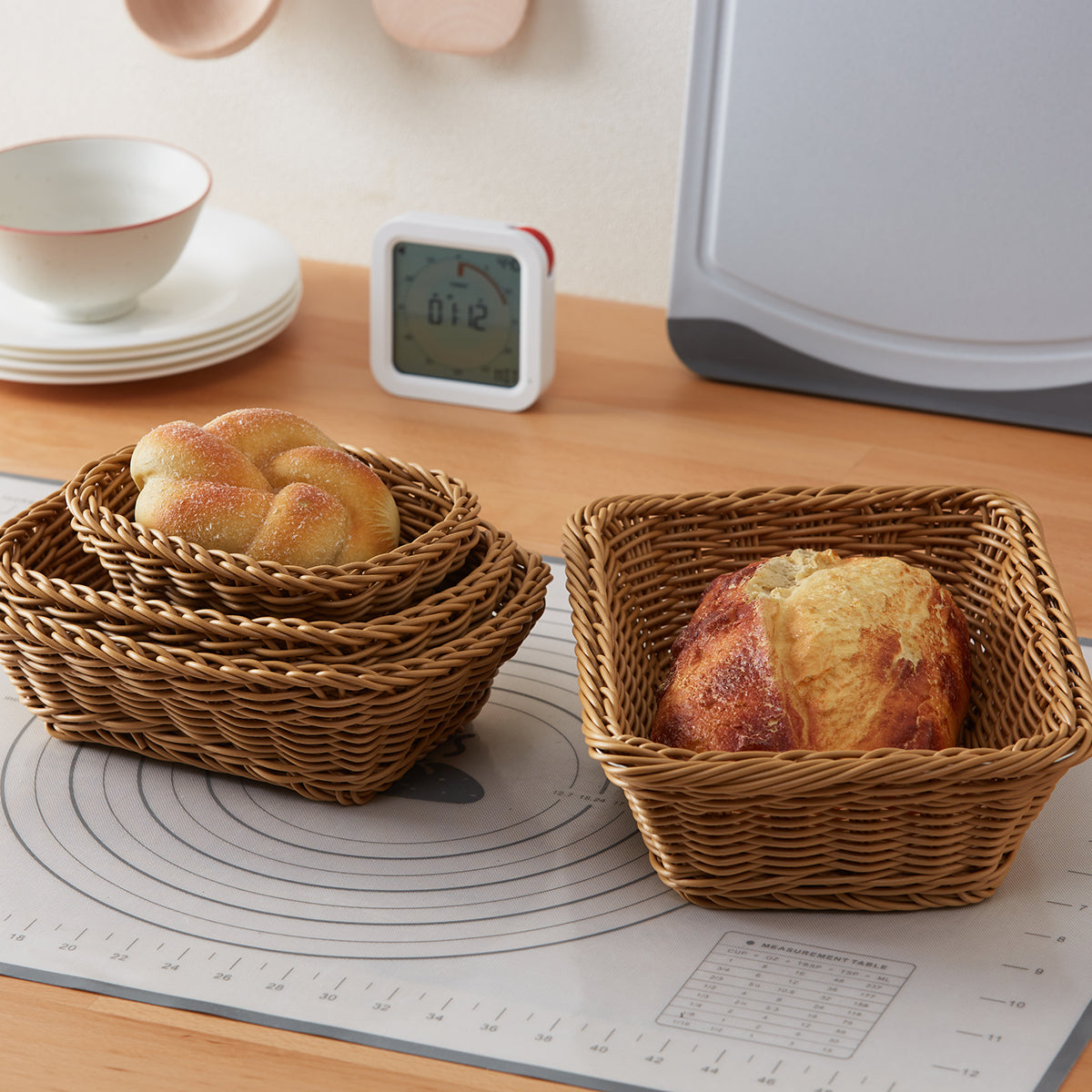 【家居】可水洗方形收納籃