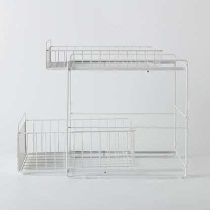 【家居】鐵製水槽下滑動收納架