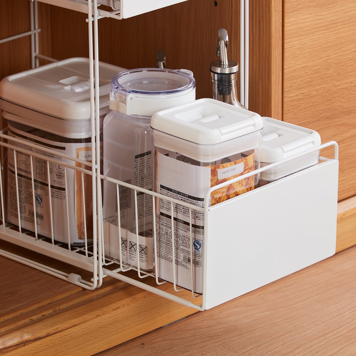 【家居】鐵製水槽下滑動收納架