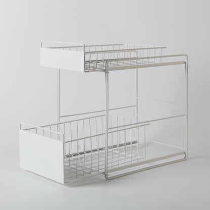 【家居】鐵製水槽下滑動收納架