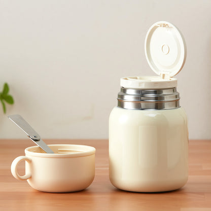 【家居】攜大容量燜燒罐 500mL 米色