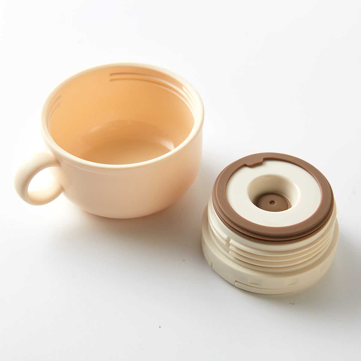 【家居】攜大容量燜燒罐 500mL 米色