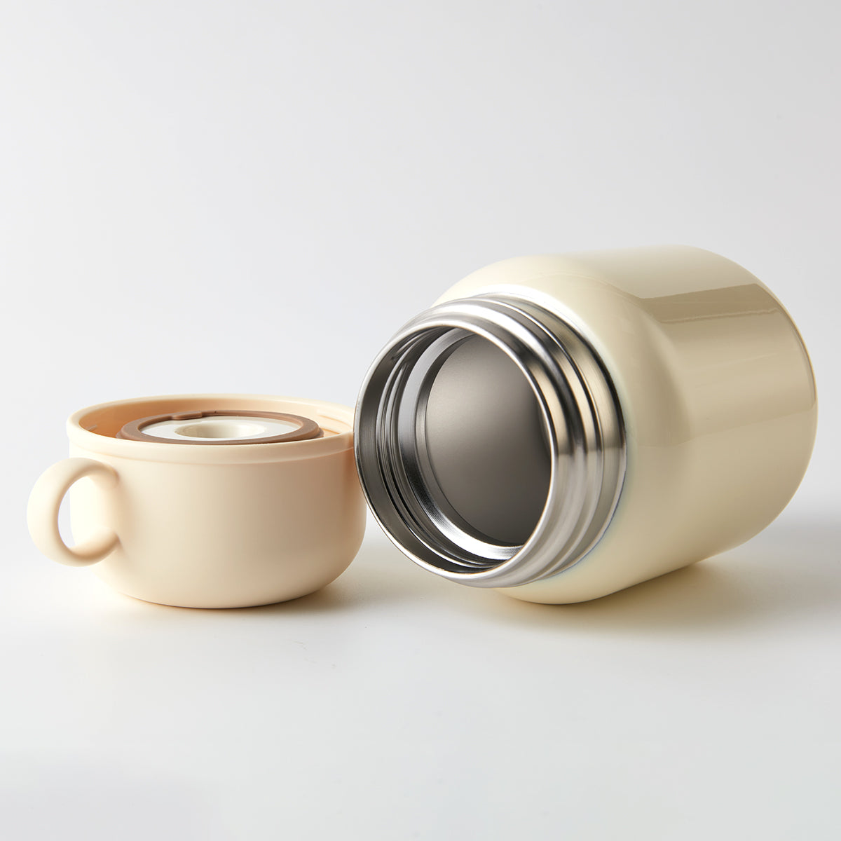 【家居】攜大容量燜燒罐 500mL 米色