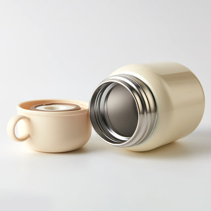 【家居】攜大容量燜燒罐 500mL 米色