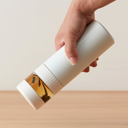 【家居】茶水分離不銹鋼保溫杯 460mL