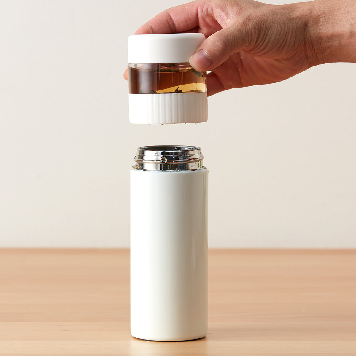 【家居】茶水分離不銹鋼保溫杯 460mL