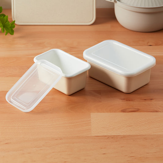 【家居】琺瑯保鮮盒 長方