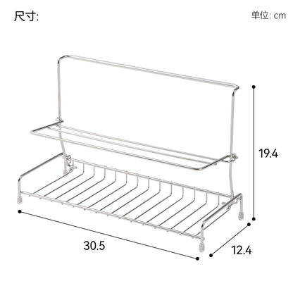 【家居】可摺疊水杯瀝水架