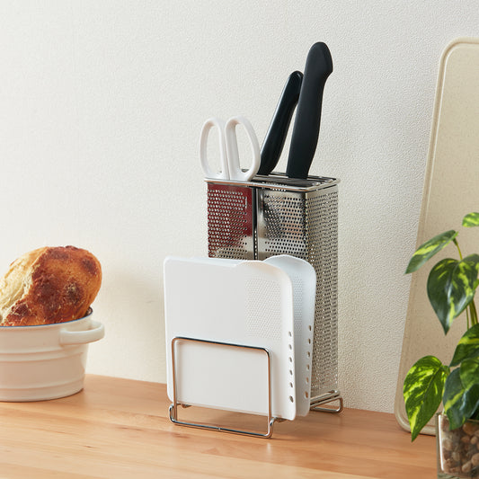 【家居】不銹鋼砧板菜刀架 KY088