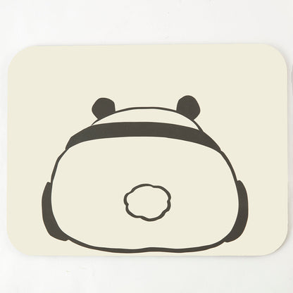 【家居】防滑矽藻土吸水軟墊 白熊/熊貓/貓