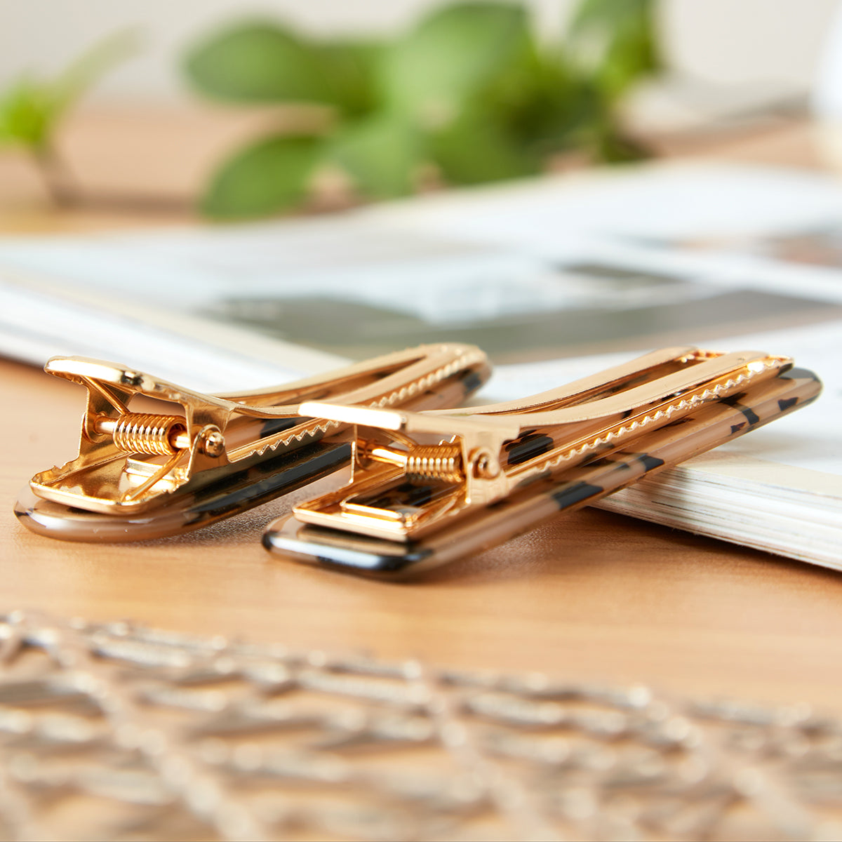 【家居】潑墨紋碎髮劉海夾 2P