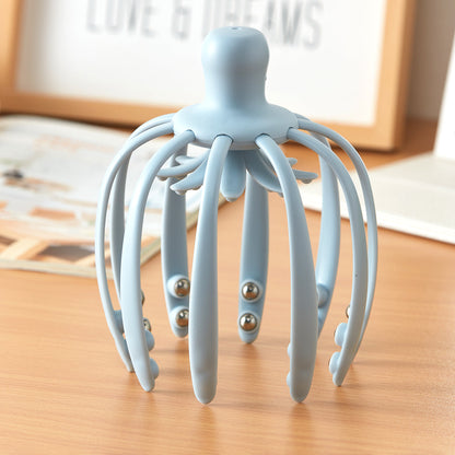 【家居】雙滾珠八爪魚頭部按摩器