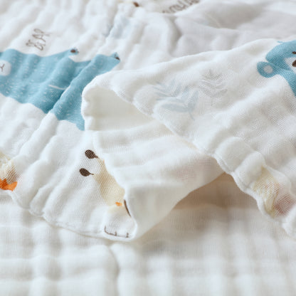 【家居】泡泡紗純棉卡通浴巾/面巾