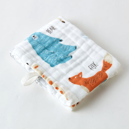 【家居】泡泡紗純棉卡通浴巾/面巾