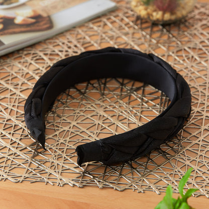 【家居】編織感頭箍 黑色