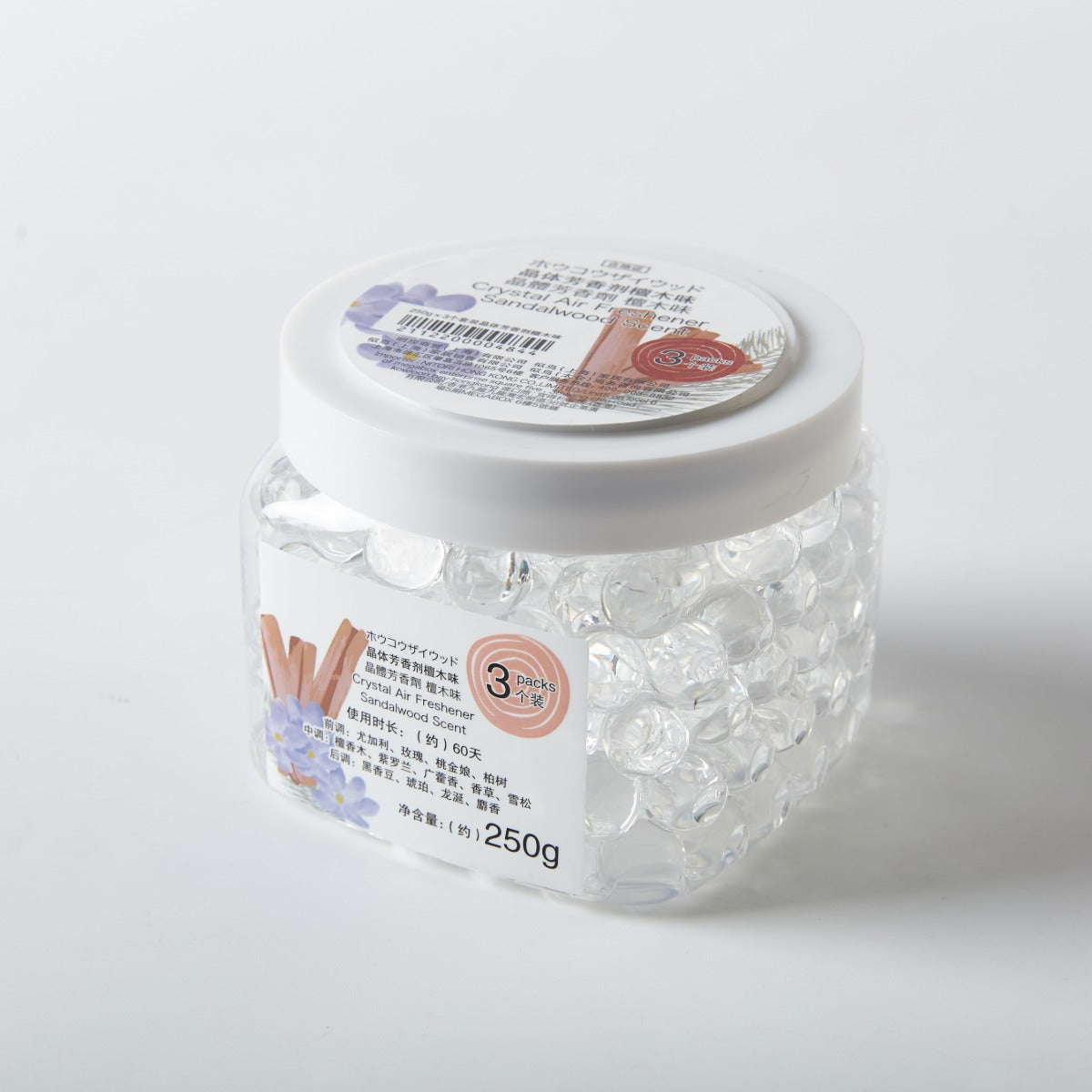 【家居】250g*3個套裝晶體芳香劑