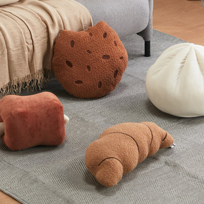 【家居】抱枕 栗子饅頭/餃子/燒肉/牛角包/朱古力曲奇
