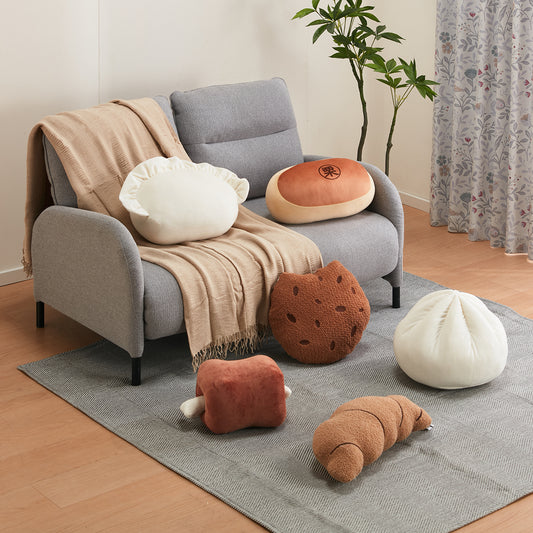 【家居】抱枕 栗子饅頭/餃子/燒肉/牛角包/朱古力曲奇