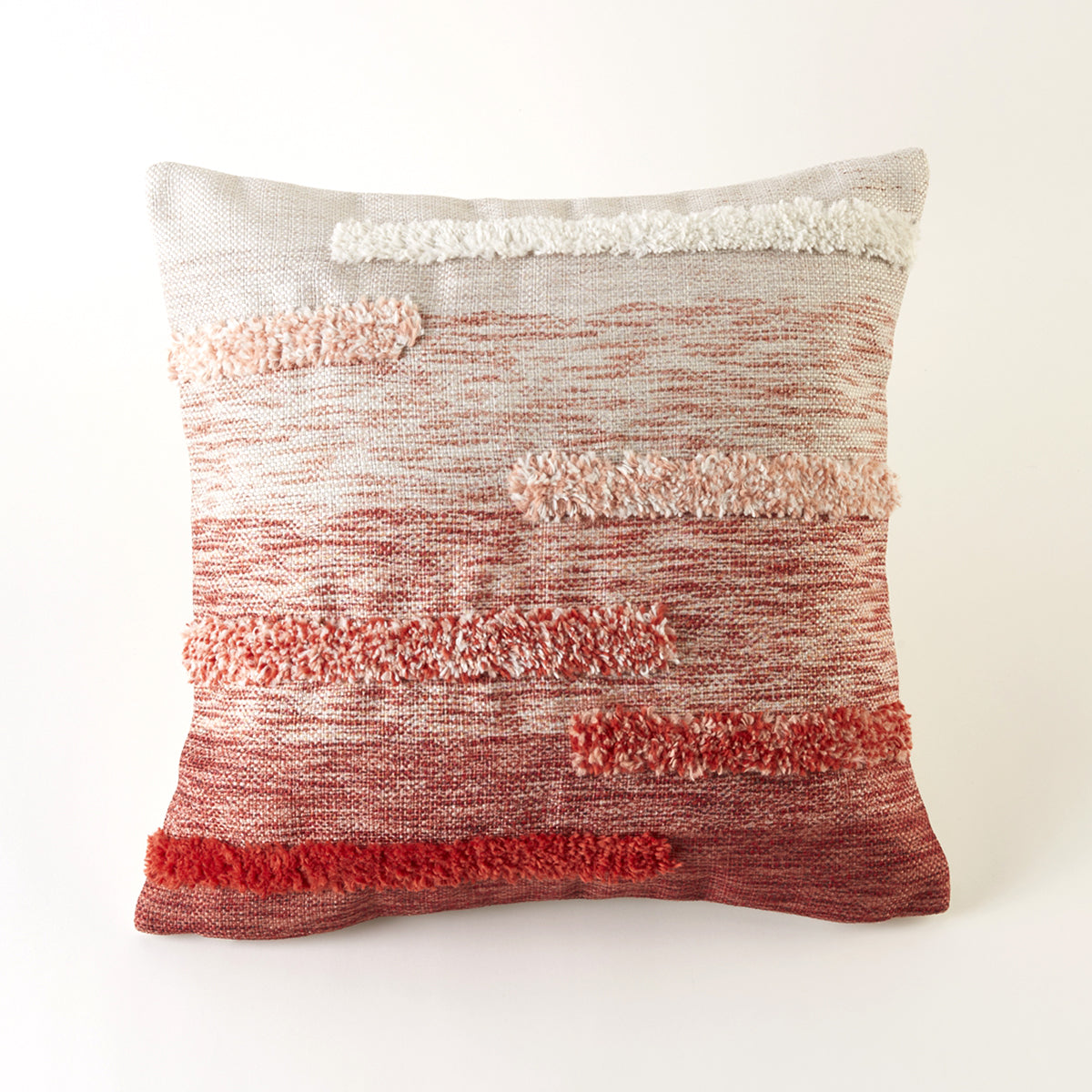 【家居】靠墊 簇絨漸變GT001 紅色