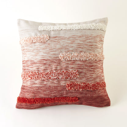 【家居】靠墊 簇絨漸變GT001 紅色