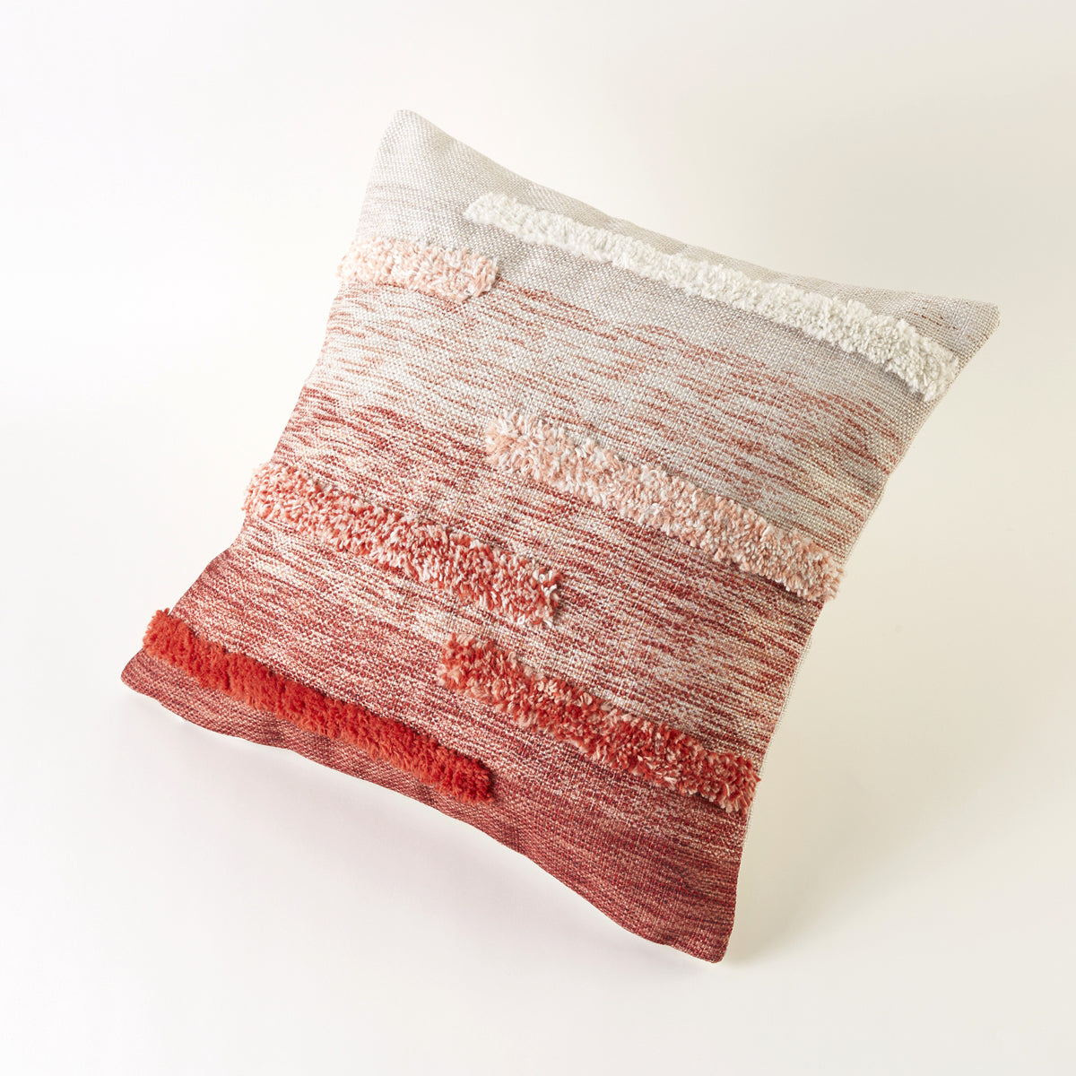 【家居】靠墊 簇絨漸變GT001 紅色