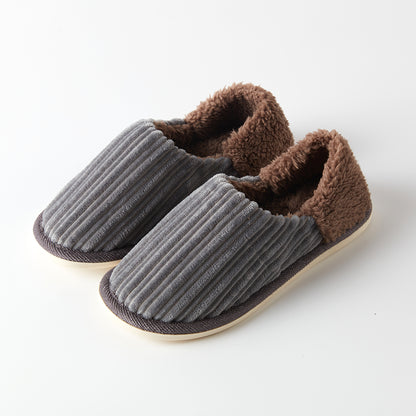 【家居】拖鞋 毛絨條紋 FE2501