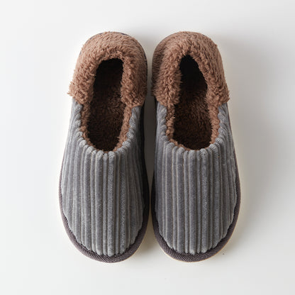 【家居】拖鞋 毛絨條紋 FE2501