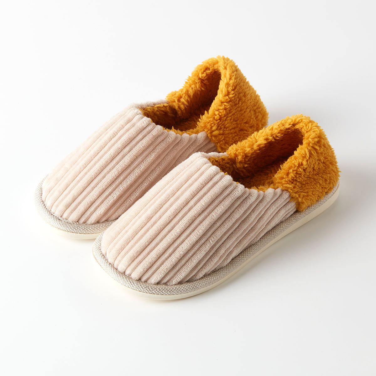 【家居】拖鞋 毛絨條紋 FE2501