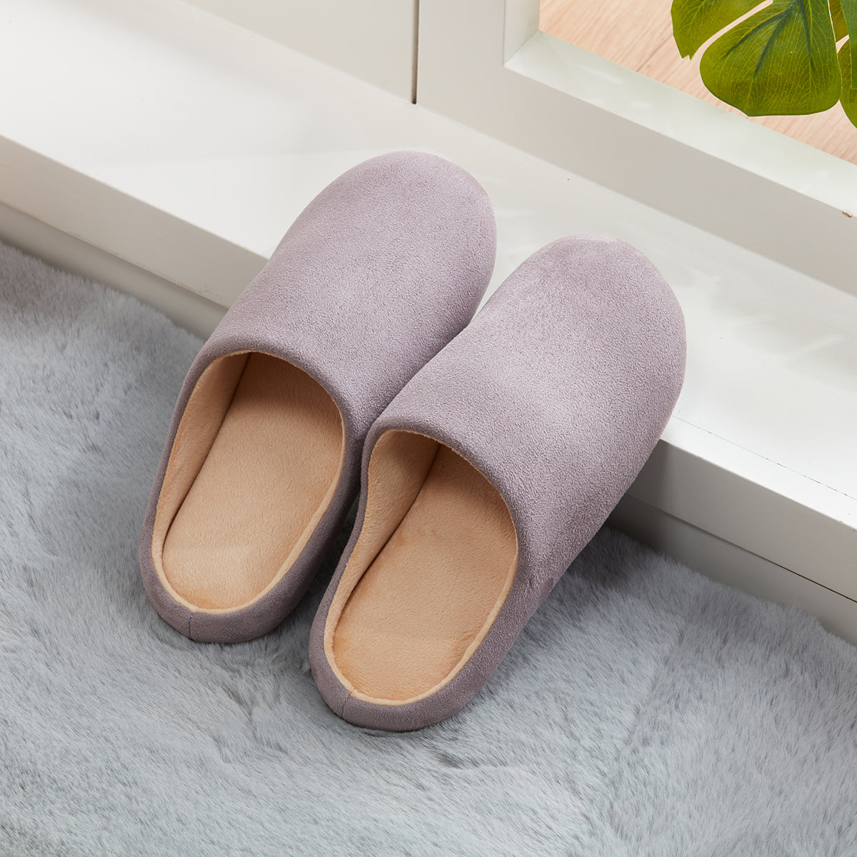 【家居】拖鞋 麂皮絨