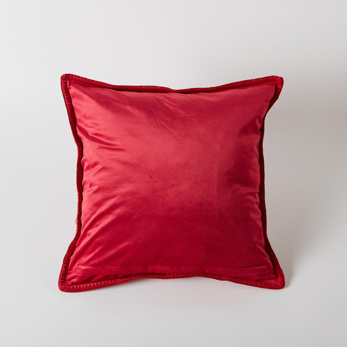 【家居】靠墊套 暖冬紅格