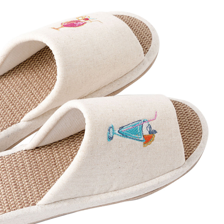 【家居】拖鞋 線條/榻榻米/檸檬麻底/滿頭編織麻底/雞尾酒厚麻底/蝴蝶結厚底/仿皮編織厚麻底/編織麻底/編織麻底