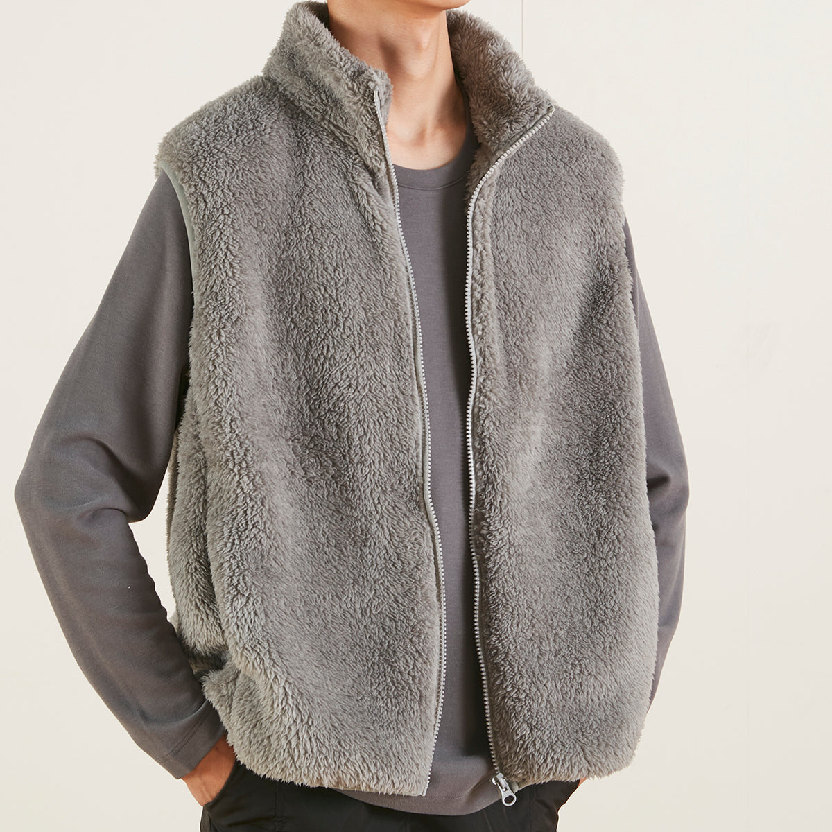 【家居】男士 長毛絨夾克/馬甲 GY