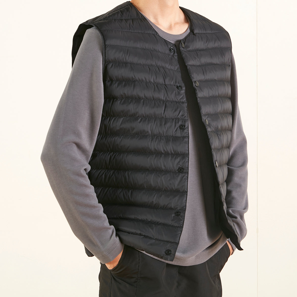 【家居】男士 羽絨夾克/馬甲 BK