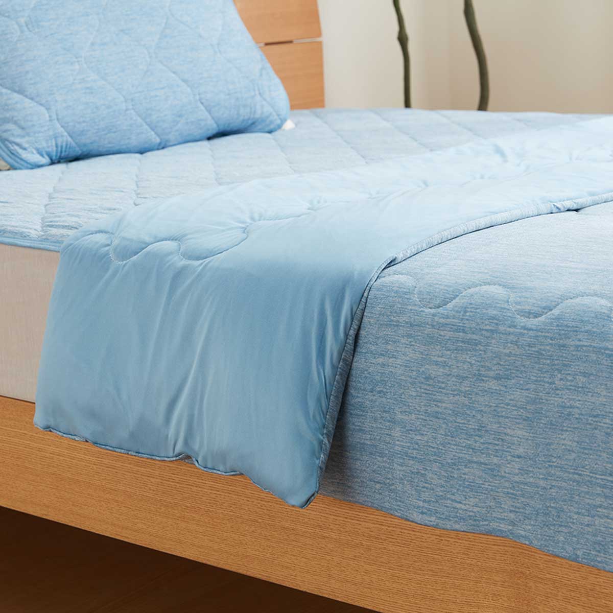 【家居】強冷感 S2502 藍色系列床品 枕墊/薄被/床墊