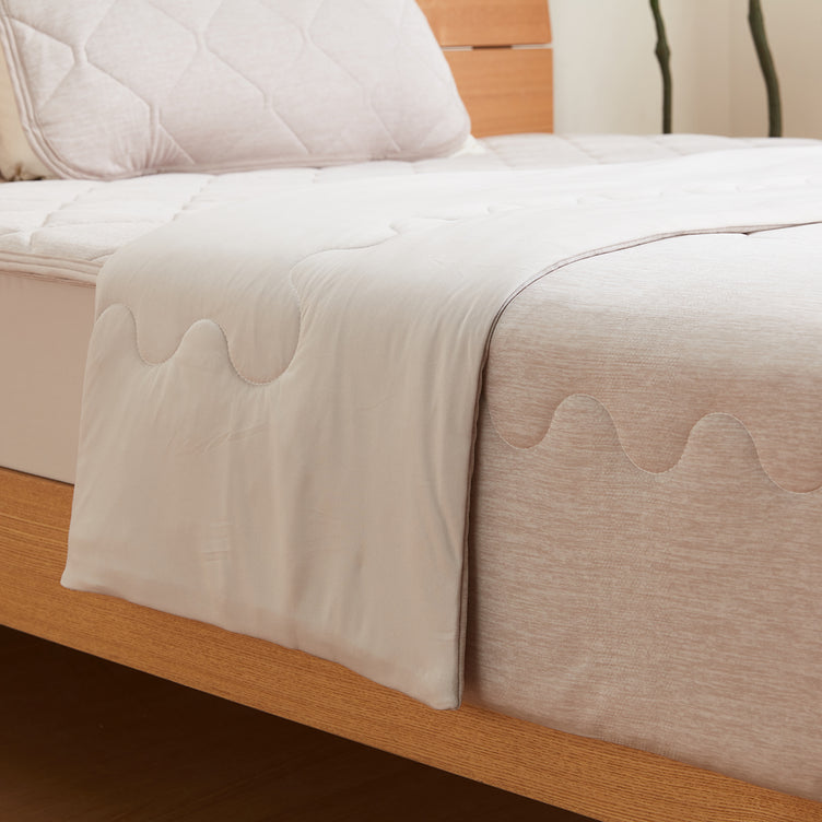 【家居】強冷感薄被S2502 摩卡色系列床品 薄被/毛巾被/床墊/枕墊