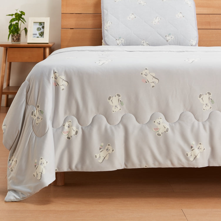 【家居】強冷感S25 泰迪熊系列床品 枕墊/薄被/毛巾被/床墊