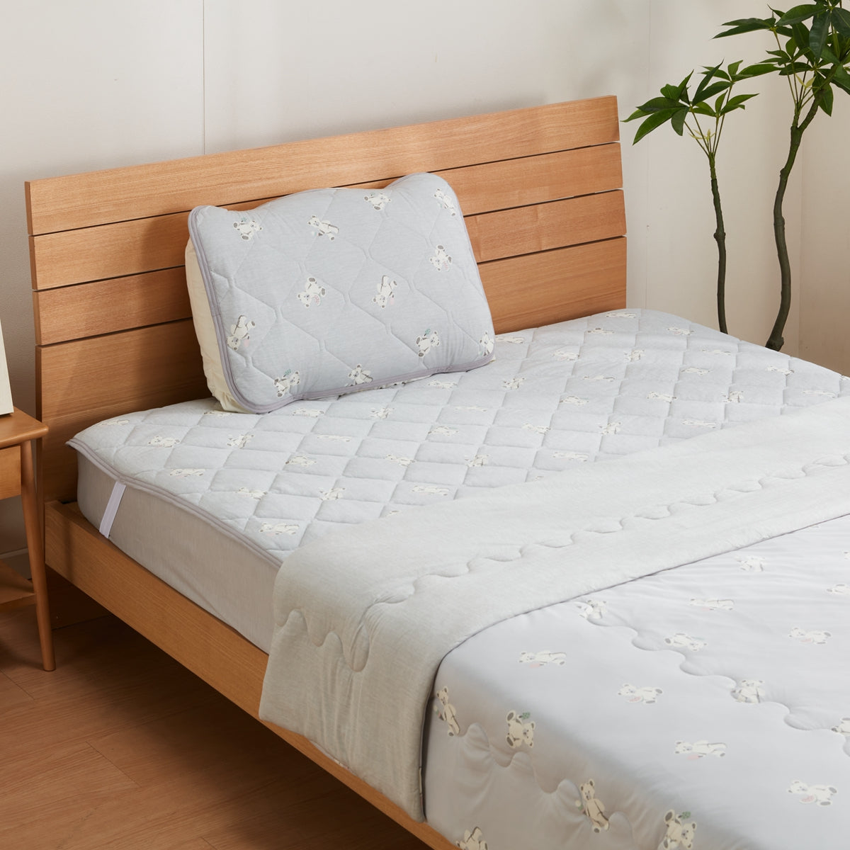 【家居】強冷感S25 泰迪熊系列床品 枕墊/薄被/毛巾被/床墊