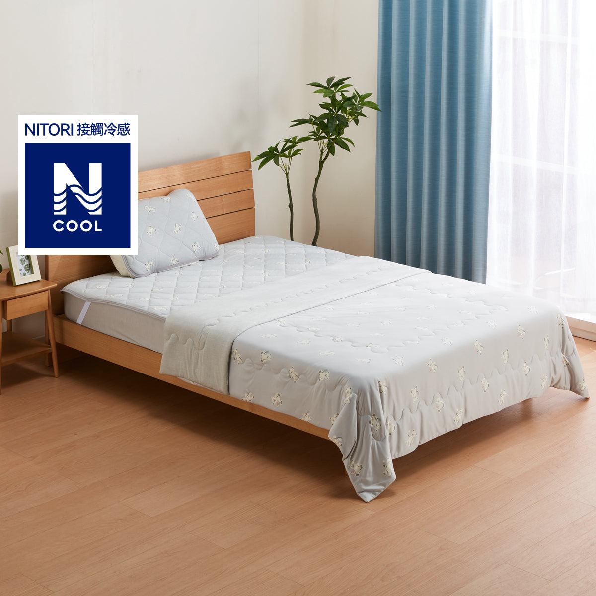 【家居】強冷感S25 泰迪熊系列床品 枕墊/薄被/毛巾被/床墊