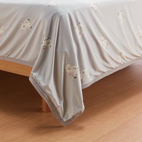 【家居】強冷感S25 泰迪熊系列床品 枕墊/薄被/毛巾被/床墊