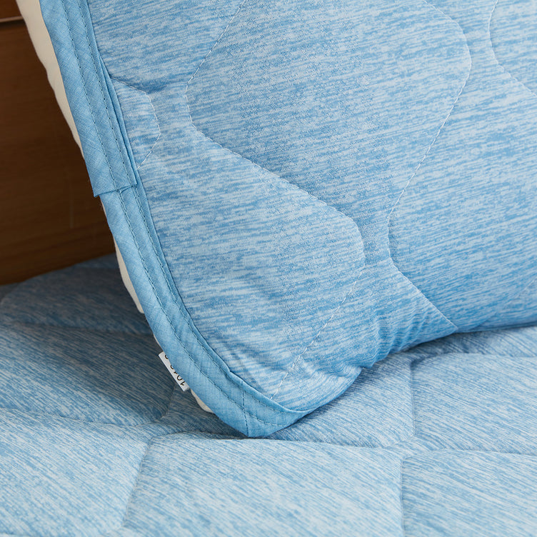 【家居】強冷感 S2502 藍色系列床品 枕墊/薄被/床墊