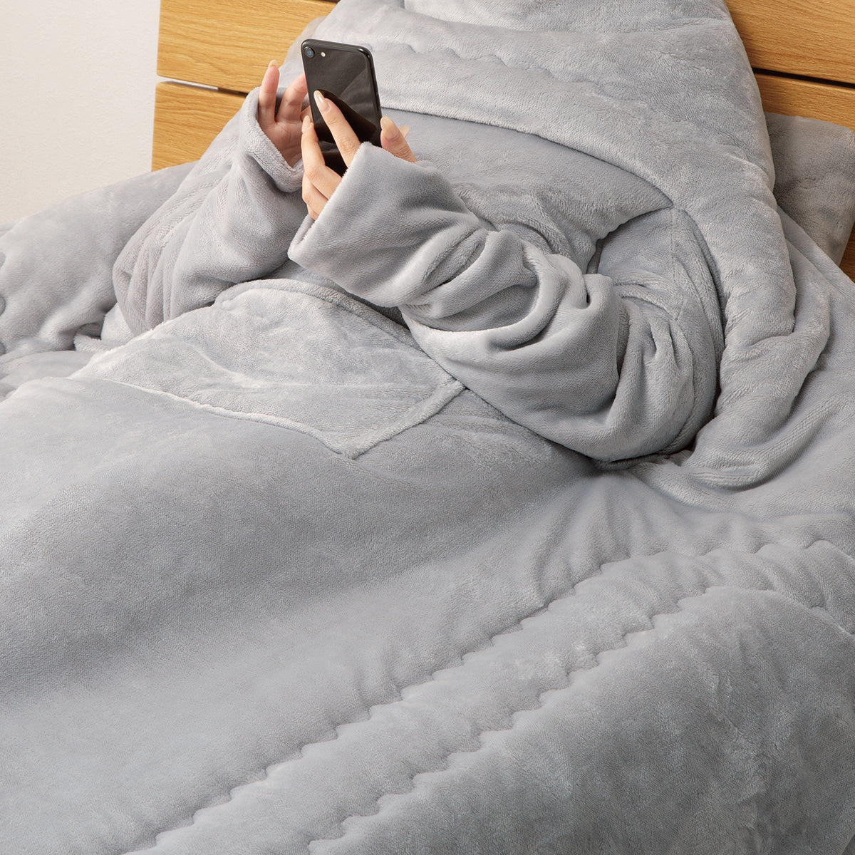 【家居】連袖手機毛氈 超吸濕發熱 A2514