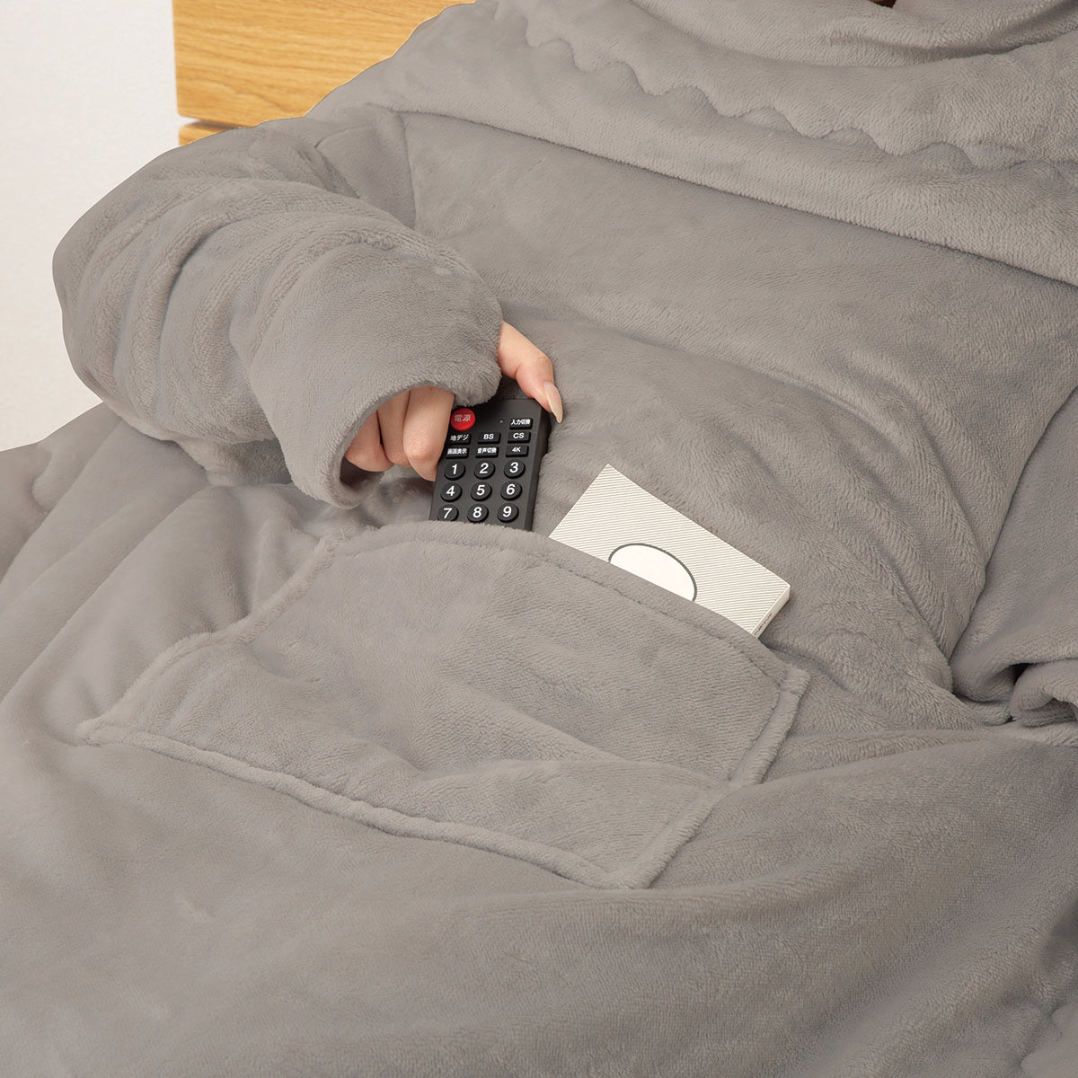 【家居】連袖手機毛氈 超吸濕發熱 A2514