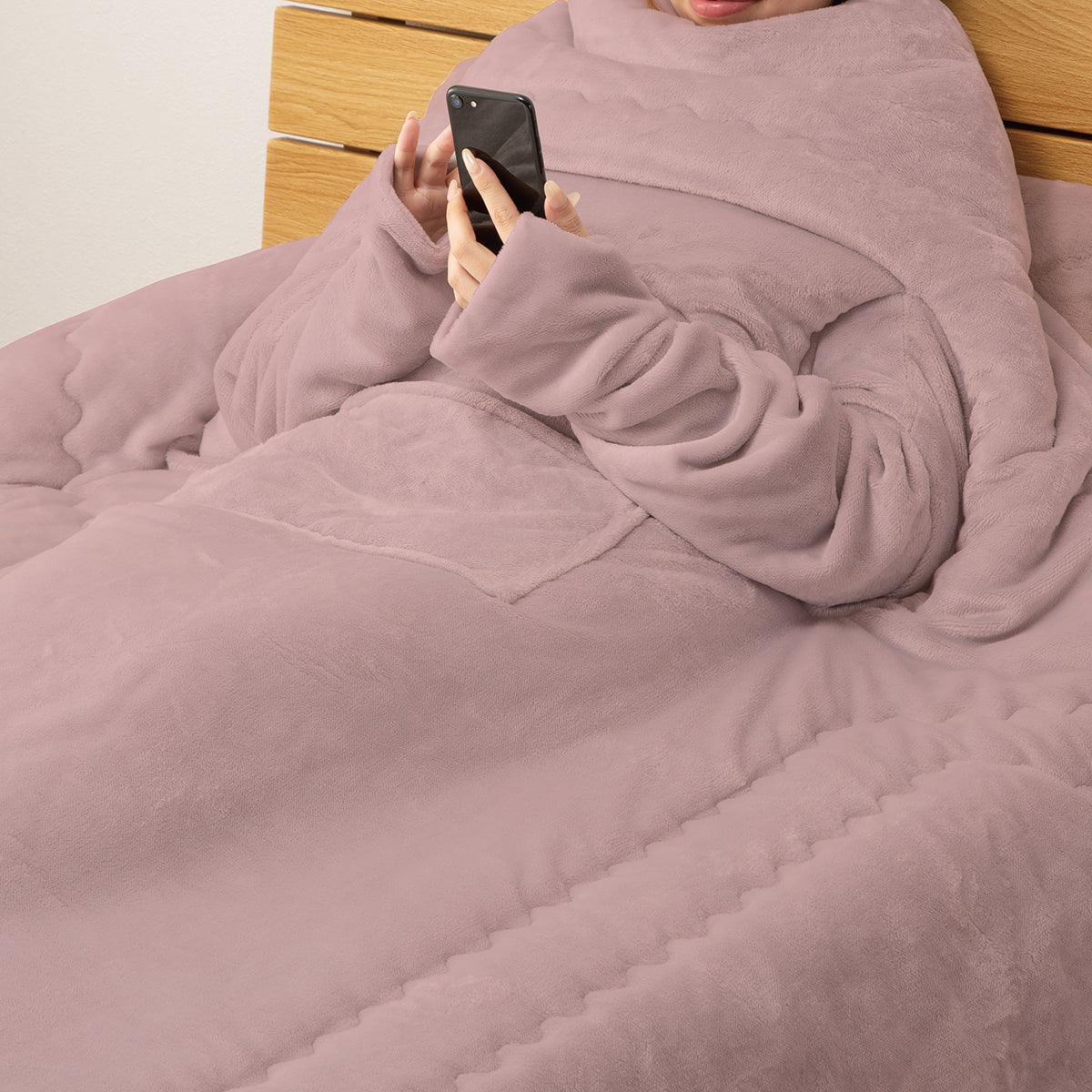 【家居】連袖手機毛氈 超吸濕發熱 A2514