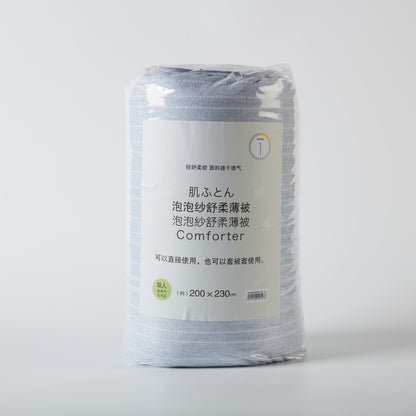 【家居】泡泡紗舒柔薄被