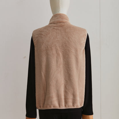 【家居】男女士 仿羊駝絨 馬甲