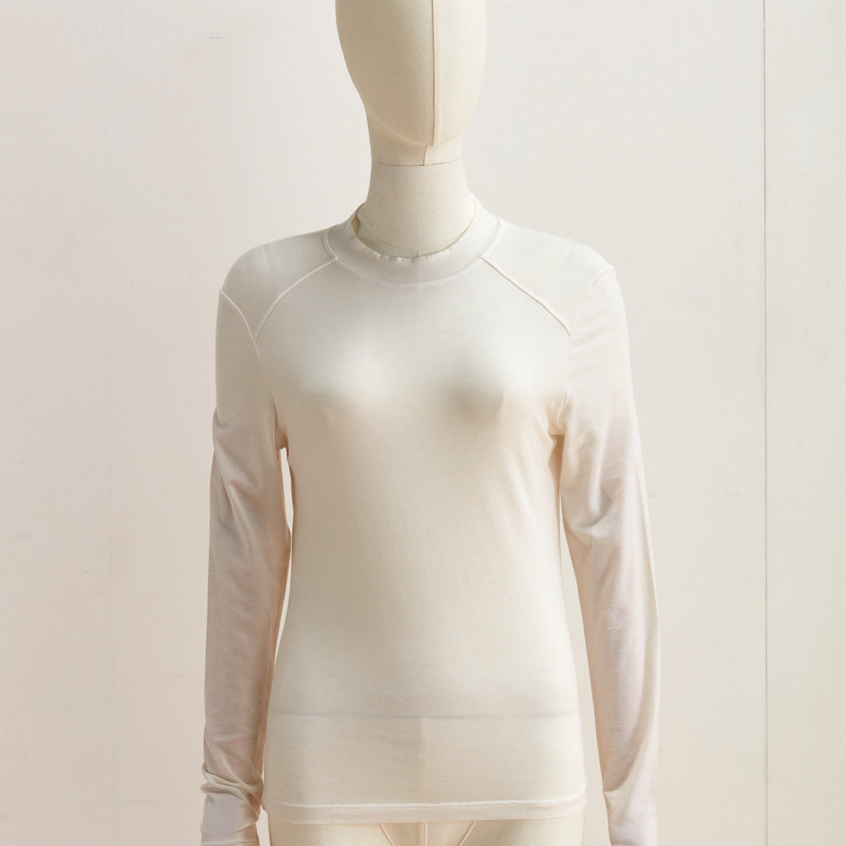 【家居】羊毛混打底 立領 WH